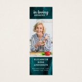 Prière commémorative Signet funéraire Emerald Gree (Devant)