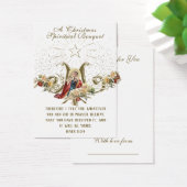 Prière de Bouquet spirituel de Noël Carte Sainte (Bureau)