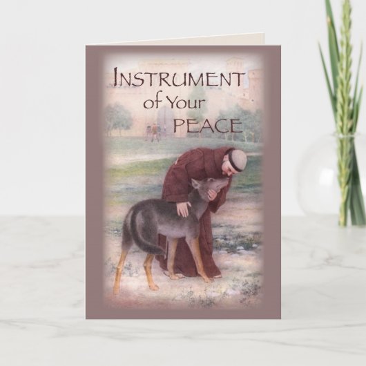 Prière de carte de St Francis (Devant)