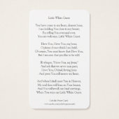 Prière de confirmation | White Dove 1 (Dos)