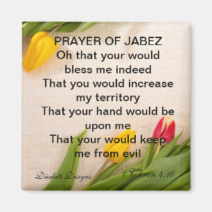 Prière de Jabez Tulip Magnet