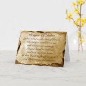 Prière de la Bible de Jabez Verse Carte de voeux (Fleur jaune)