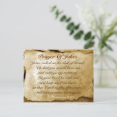 Prière de la Bible de Jabez Verse Carte postale pe (Debout devant)