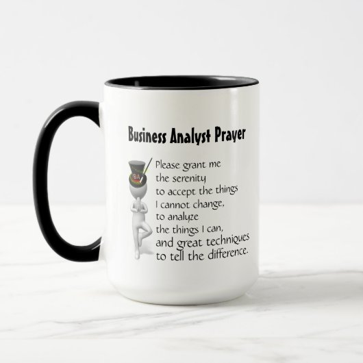 Prière de l'analyste commercial Coffee Mug (Gauche)