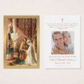 Prière de l'anniversaire du Mariage catholique (Devant & derrière)