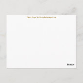 Prière de l'Esprit Orientation inspirante Cartes p (Dos)