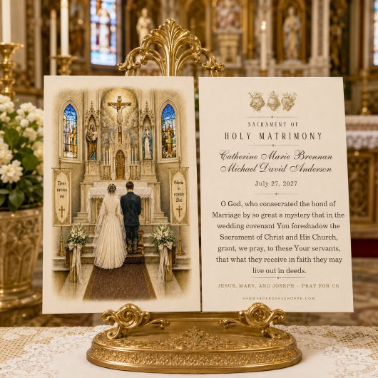 Prière de mariage catholique de la Messe Nuptiale