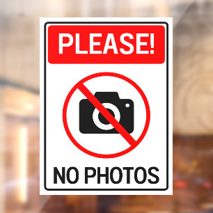 Prière de ne pas prendre de photos Panneau de conf