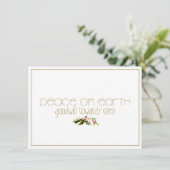 Prière de Noël pour la paix Carte de vacances appa (Debout devant)