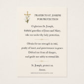 Prière de protection catholique de la Croix de Lys (Dos)