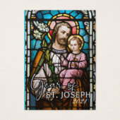 Prière de protection catholique Saint-Joseph (Devant)