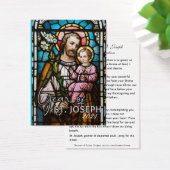 Prière de protection catholique Saint-Joseph (Bureau)