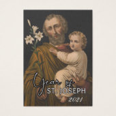 Prière de protection catholique Saint-Joseph (Devant)