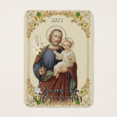 Prière de protection de saint Joseph Jésus (Devant)