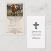 Prière de saint François d'Assise Carte de Sympath (Devant / Derrière)