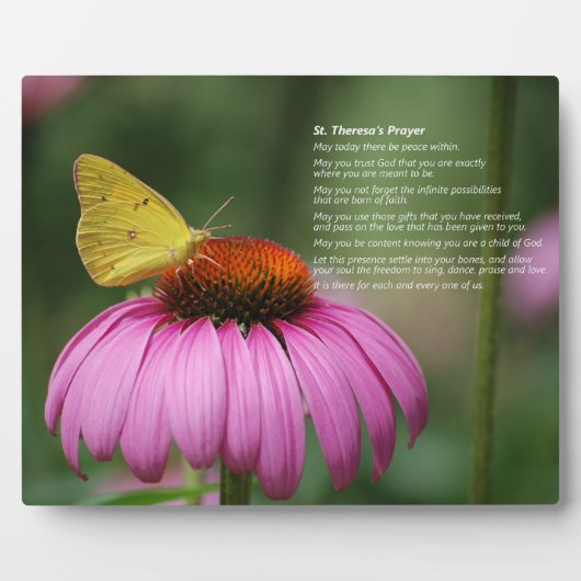 Prière de Sainte Thérèse - plaque (Devant)