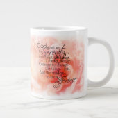 Prière de sérénité avec la tasse rose d'éléphant (Droite)