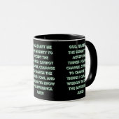 Prière de sérénité basée sur la foi Mug à deux ton (Devant droit)