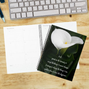 Prière de sérénité calla lily floral