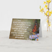 prière de sérénité carte de voeux 18 (Fleur jaune)