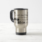 Prière de sérénité de tasse de voyage (Devant gauche)