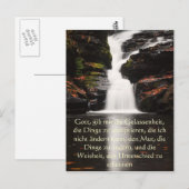 Prière de sérénité en allemand, Carte postale Casc (Devant / Derrière)