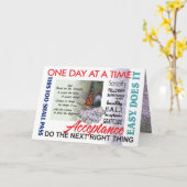 prière de sérénité et carte d'inspiration (Fleur jaune)