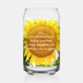 Prière de sérénité Fleur de tournesol jaune Floral (Recto)