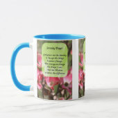 Prière de sérénité Fleurs de bois de chien Mug de (Gauche)