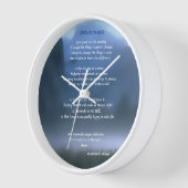 Prière de sérénité grande horloge (Angle)