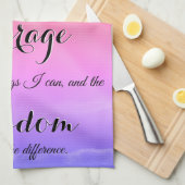 Prière de sérénité Inspirational Serviette de cuis (Quart Plié)