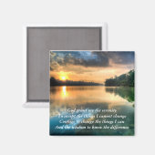 Prière de sérénité Magnet Pittoresque (Recto/Verso)