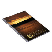 Prière de sérénité sur le journal du coucher du so (Côté Droit)
