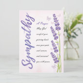 Prière de sympathie pour vous Carte (Debout devant)