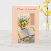 Prière de Sympathie-Un de carte de sympathie (Fleur jaune)