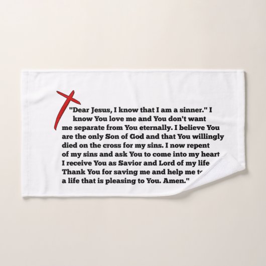 Prière des pécheurs (Serviette à main)