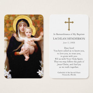 Prière du baptême   Madonna des Lilies