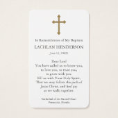 Prière du baptême | Madonna des Lilies (Dos)