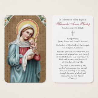 Prière du baptême | Sainte Vierge