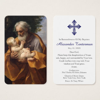 Prière du baptême | St Joseph & Baby Jesus