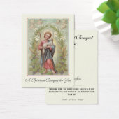 Prière du Bouquet spirituel religieux Carte Sainte (Bureau)