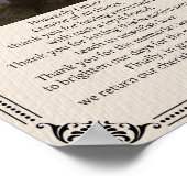 Prière du chien commémoratif - Poster (Coin)