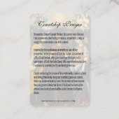 Prière du Fiançailles de Courtoisie Carte Sainte (Dos)