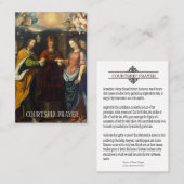Prière du Fiançailles de Courtoisie Carte Sainte (Devant / Derrière)