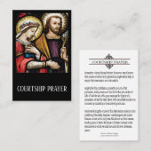Prière du Fiançailles de Courtoisie Carte Sainte (Devant / Derrière)