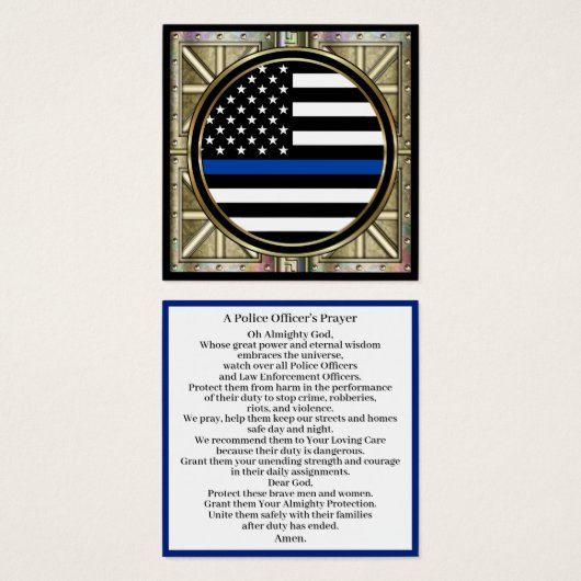 Prière d'un policier (Devant & derrière)