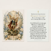 Prière funèbre catholique de Saint Michel (Devant & derrière)