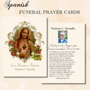 Prière funèbre catholique espagnole de souvenir de