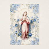 Prière funéraire catholique Vierge Marie Mémorial (Devant)