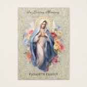 Prière funéraire catholique Vierge Marie Sainte (Devant)